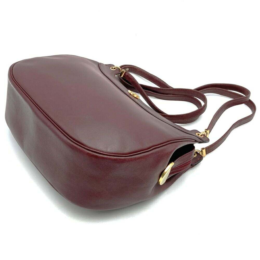 CHRISTIAN DIOR Vintage Red Leather Shoulder Bag - Picture 2 of 9